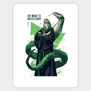 Do What Is Necessary - Wizard Snake - Fantasy Magnet